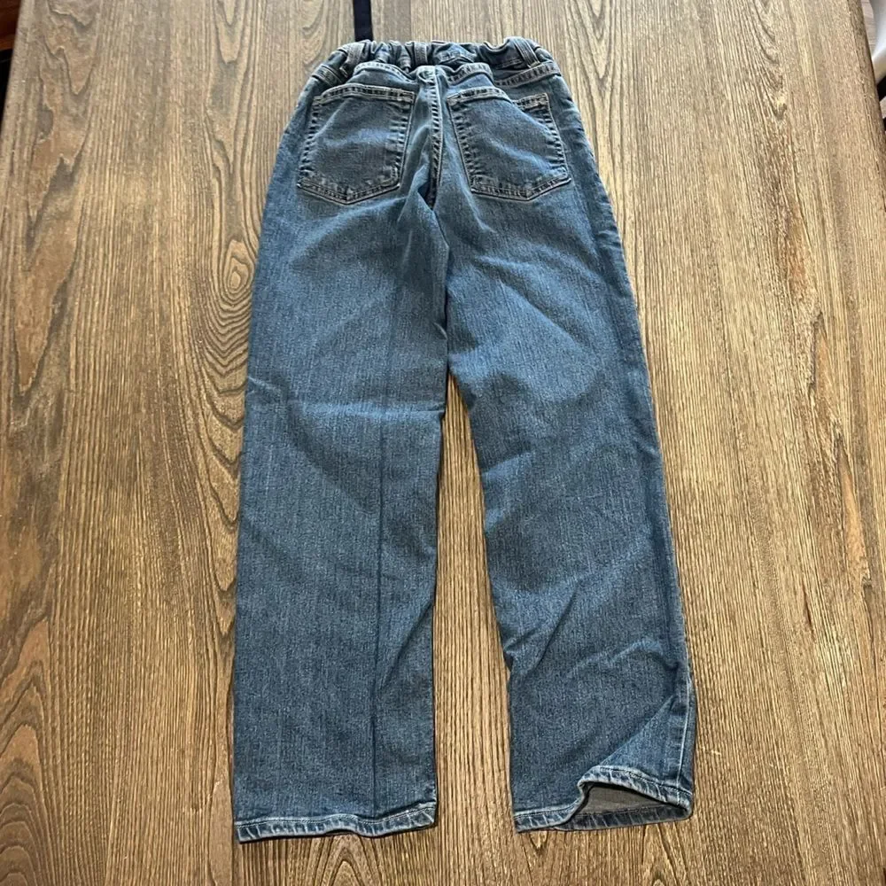 Sonoma Boys Youth Straight Jeans Mid Rise Adjustable Waist Medium Wash Size 12S